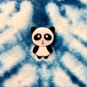 Panda enamel brooch pin